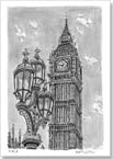 Big Ben - Drawings - Originals for sale