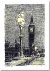 Big Ben on a winter evening - Originals for sale