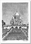 Sacre Coeur, Paris - Drawings - Originals for sale