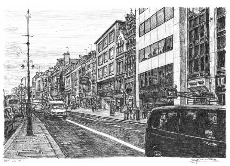 Theatreland at the Strand, London - Original Drawings and Prints for Sale
