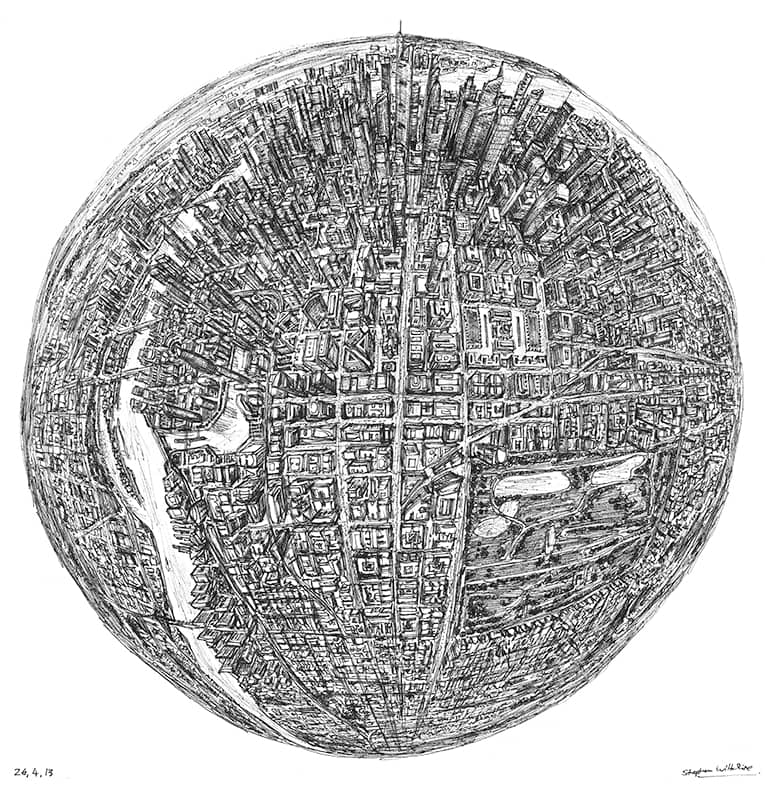 Globe of Imagination - Original Drawings and Prints for Sale