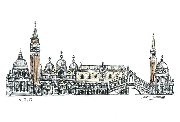 Venice montage - Original Drawings and Prints for Sale