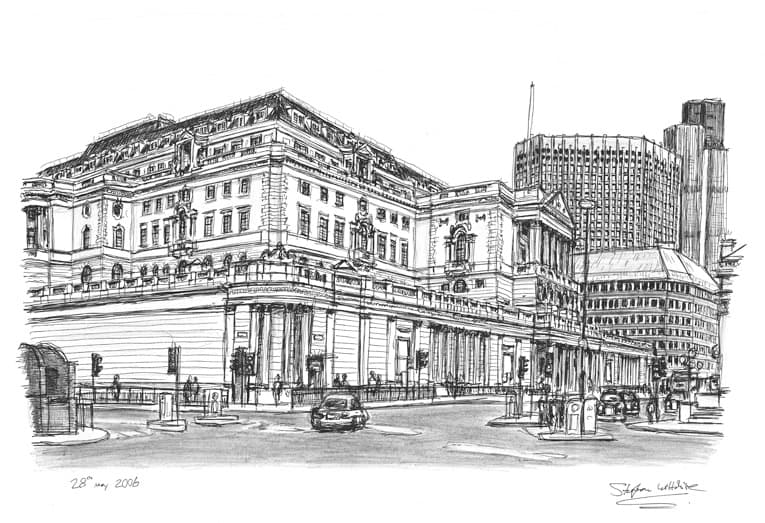 Bank of England - Original Drawings and Prints for Sale