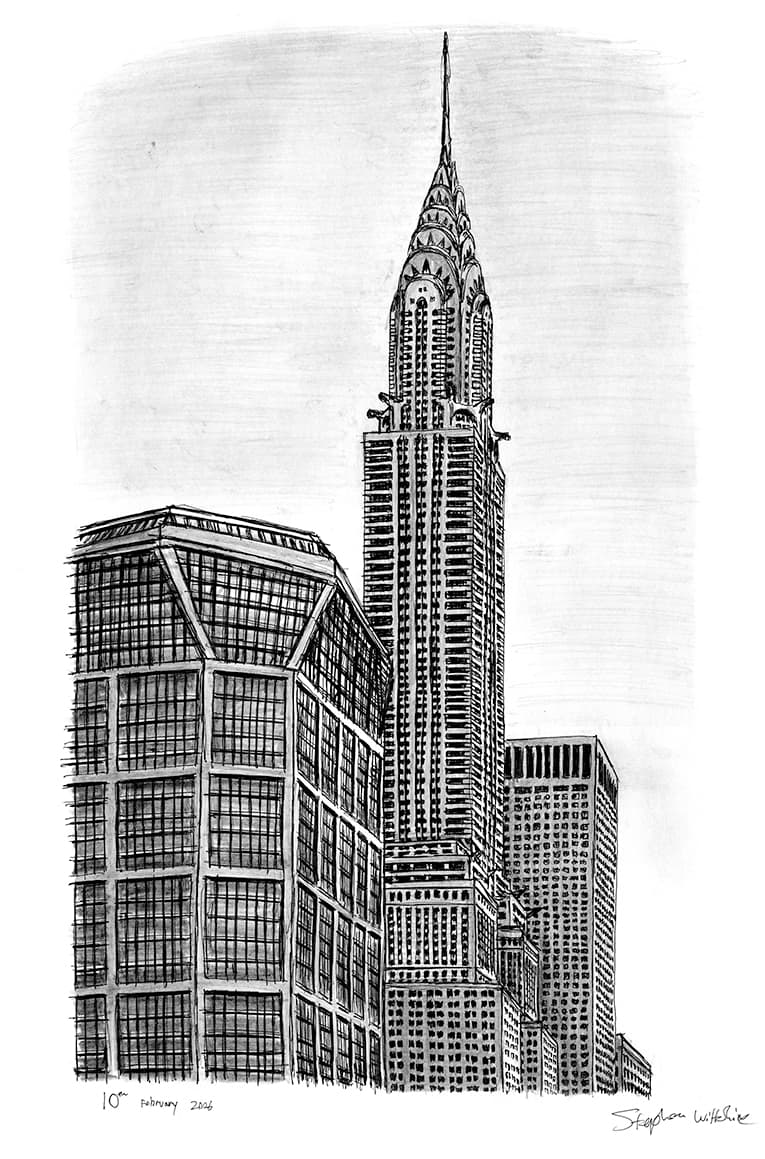 Chrysler Building - Original drawings, prints and limited editions by