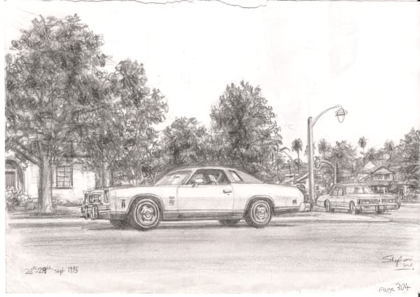 1974 Chevrolet Laguna - Original Drawings and Prints for Sale