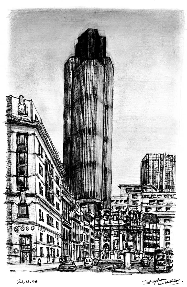 Natwest Tower Tower 42 - Original Drawings and Prints for Sale