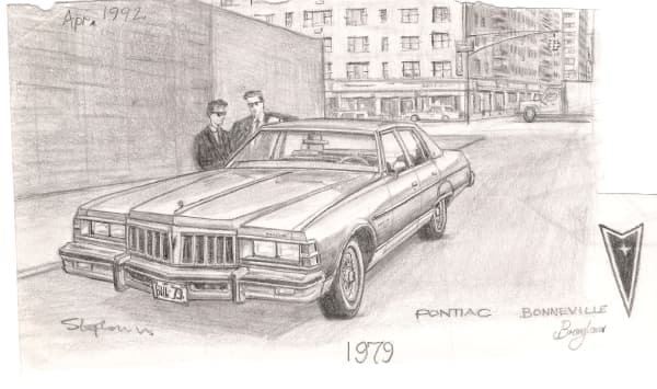 1979 Pontiac Boneville - Original Drawings and Prints for Sale