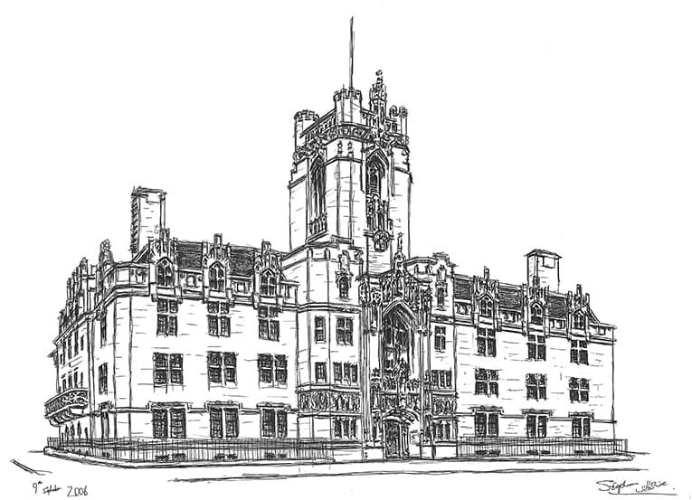 Supreme Court Middlesex Guildhall - Original Drawings and Prints for Sale