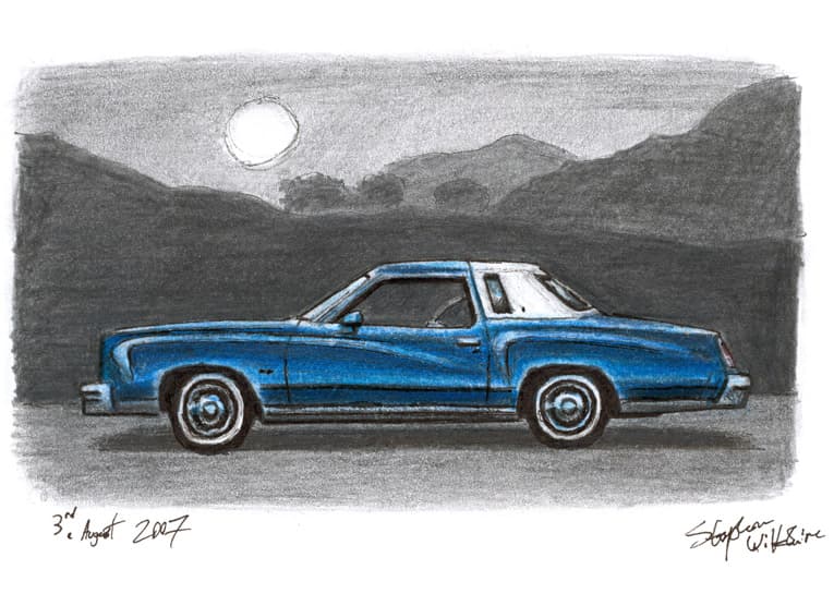 1977 Chevrolet Monte Carlo - Original Drawings and Prints for Sale