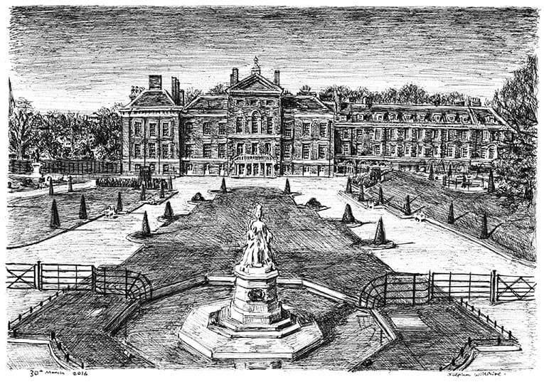 Kensington Palace Gardens - Original Drawings and Prints for Sale