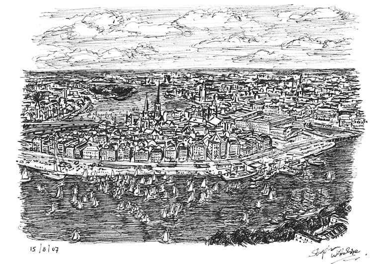 Stockholm - Original Drawings and Prints for Sale