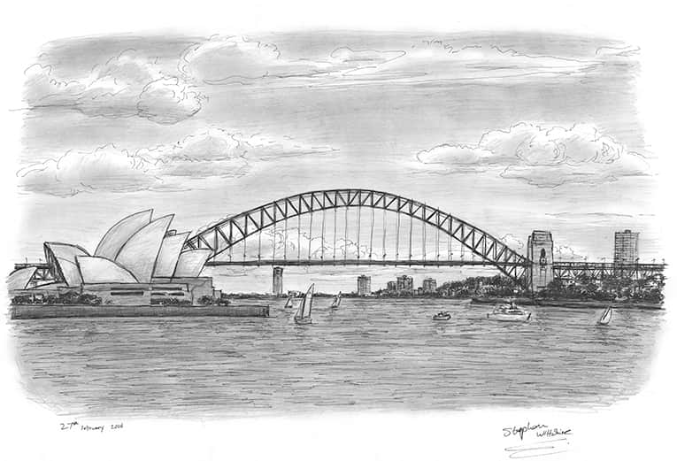 Sydney Harbour - Original Drawings and Prints for Sale