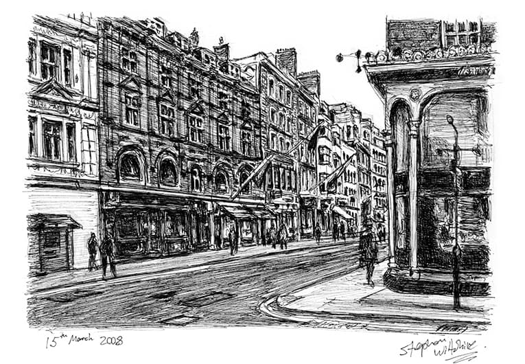 Old Bond Street, London - Original Drawings and Prints for Sale