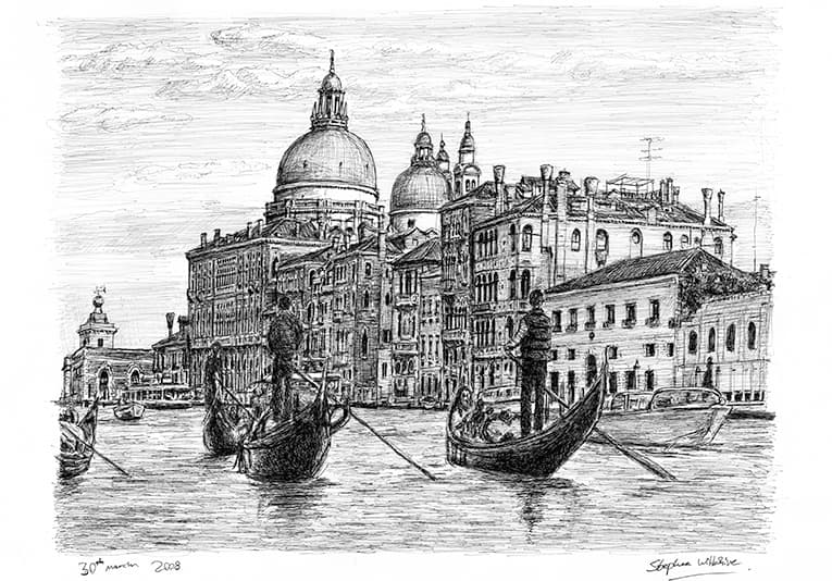 Venice, Italy - Original Drawings and Prints for Sale
