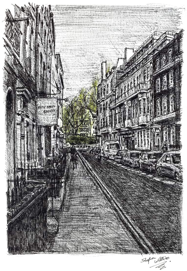 Frith Street, Soho - Original Drawings and Prints for Sale