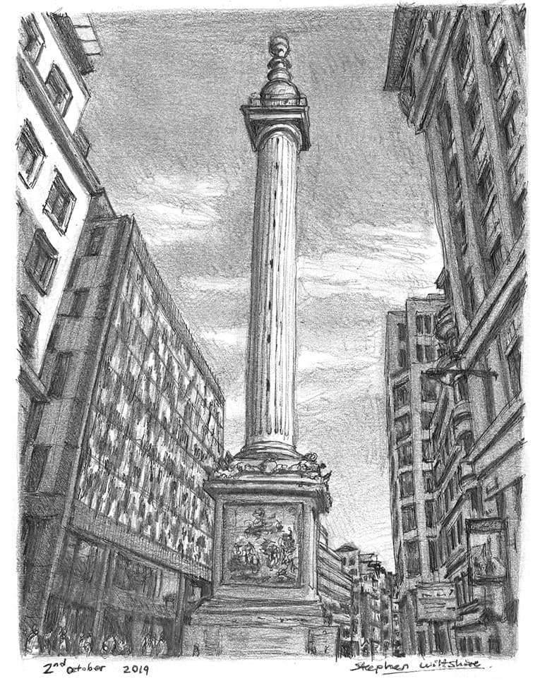 The Monument, London - Original Drawings and Prints for Sale