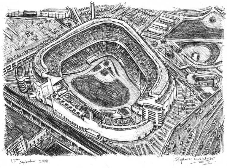 Yankee Stadium - Original Drawings and Prints for Sale