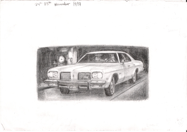 1974 Oldsmobile Delta 88 Royale - Original Drawings and Prints for Sale