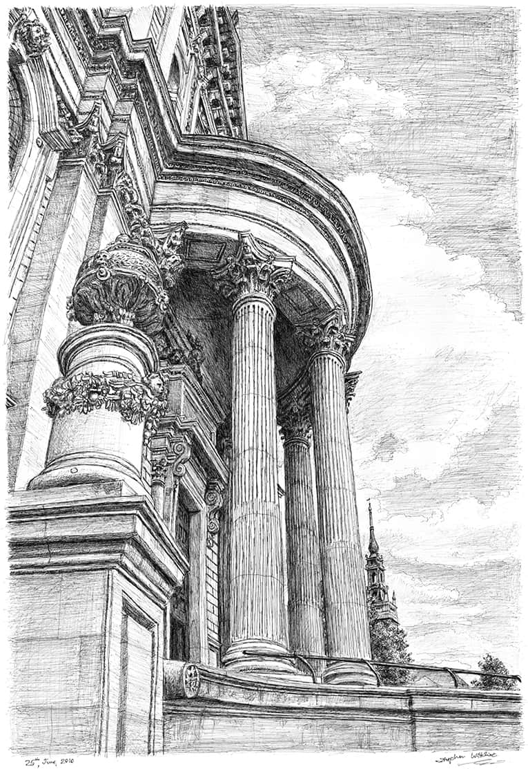 St Pauls forever - Original Drawings and Prints for Sale