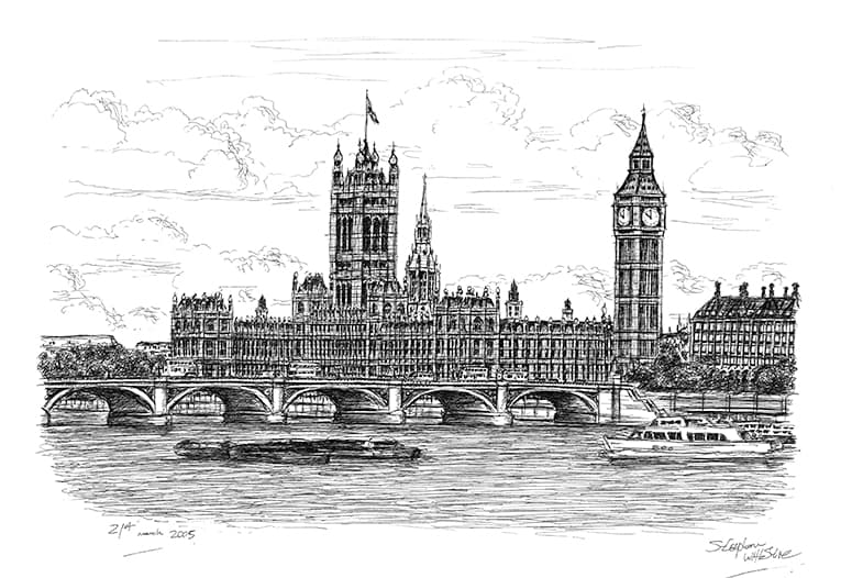 Houses of Parliament Original drawings, prints and