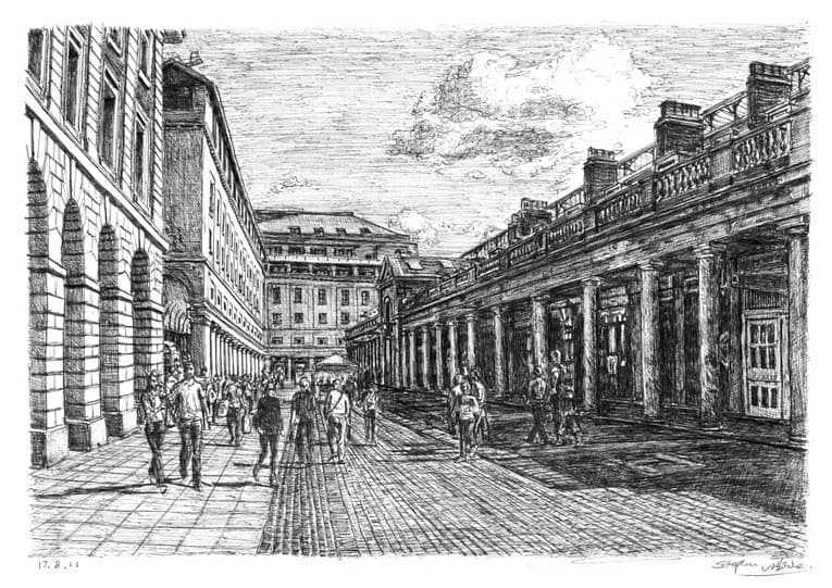 Covent Garden London - Original Drawings and Prints for Sale
