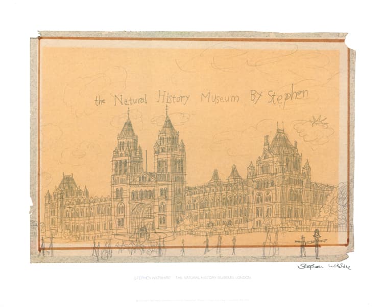 Natural History Museum, London 1983 signed - Original Drawings and Prints for Sale