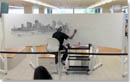 Time lapse of Stephen drawing Brisbane Panorama - Stephen Wiltshire videos, documentaries, reports and unseen footage