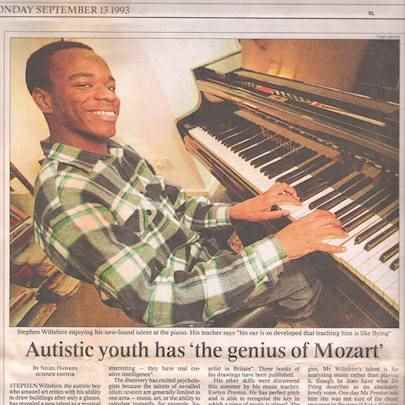 Autistic youth has the genius of Mozart - Media archive