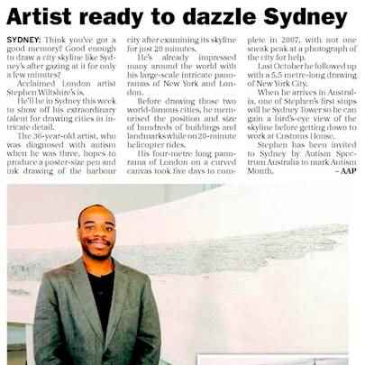 Artist ready to dazzle Sydney - Sunraysia Daily - Media archive