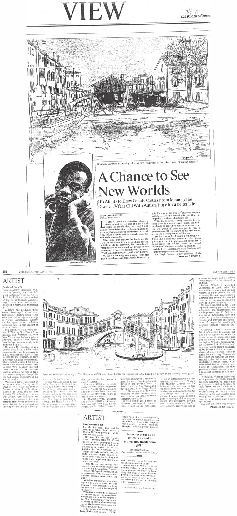 A chance to see new worlds - The Artist's Press Archive