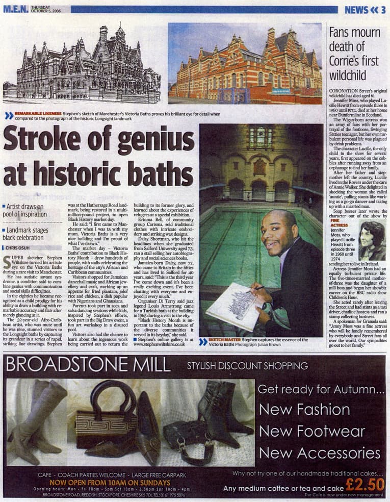 Stroke of genius at historic baths - The Artist's Archive