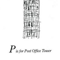 London Alphabet - P for Post Office Tower - Original Drawings