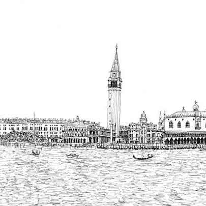 View from San Giorgio Maggiore - Original Drawings