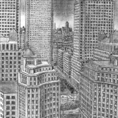Canary Wharf in August 1988 - Original Drawings