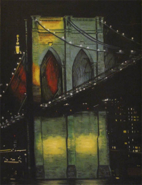 Brooklyn Bridge, New York - Original Drawings and Prints