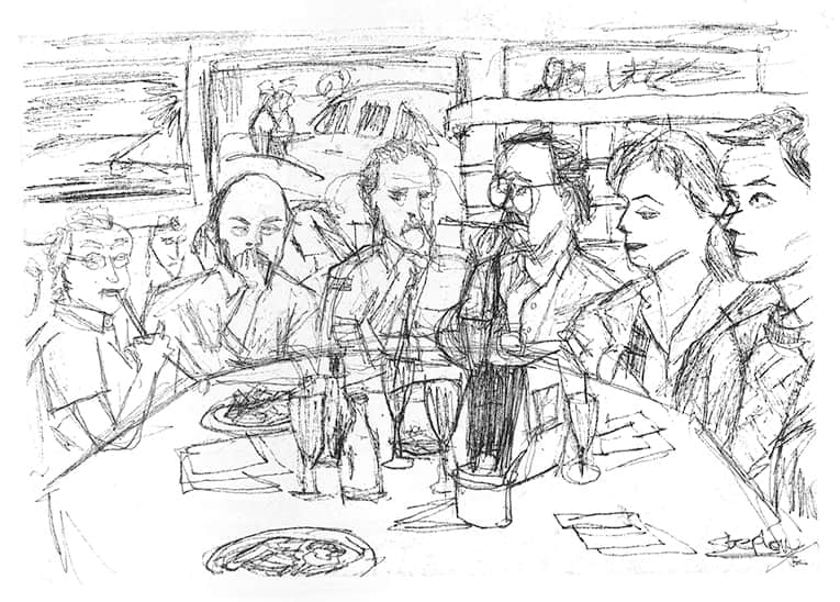 Cartoon of the ABC 2020 Crew - Original Drawings and Prints for Sale