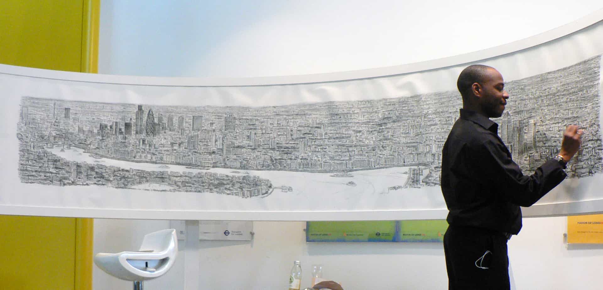 Stephen Wiltshire's London Panorama drawing - The Stephen Wiltshire Gallery