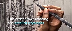 Artist draws amazing and detailed cityscapes