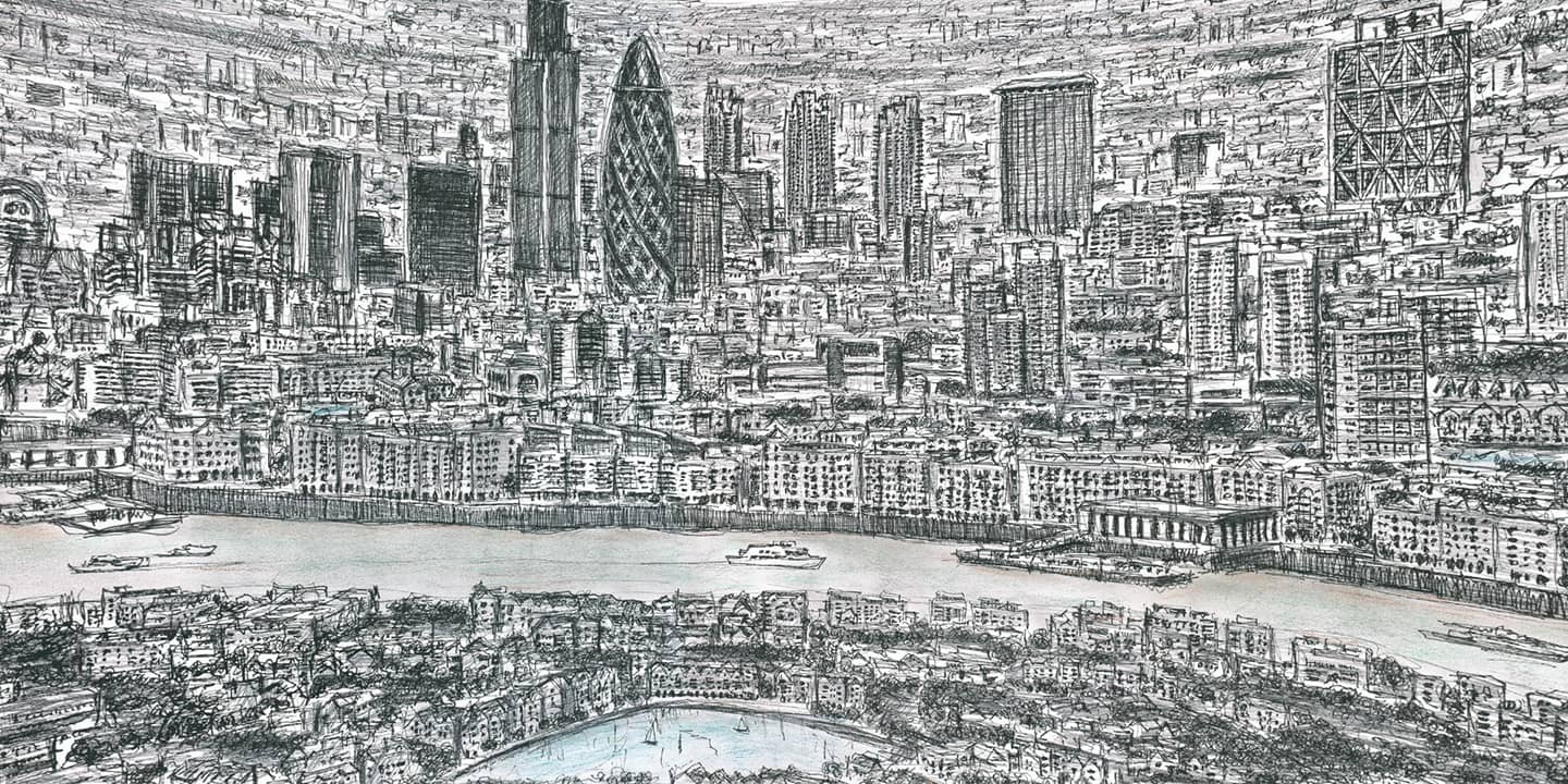 London Skyline in 360