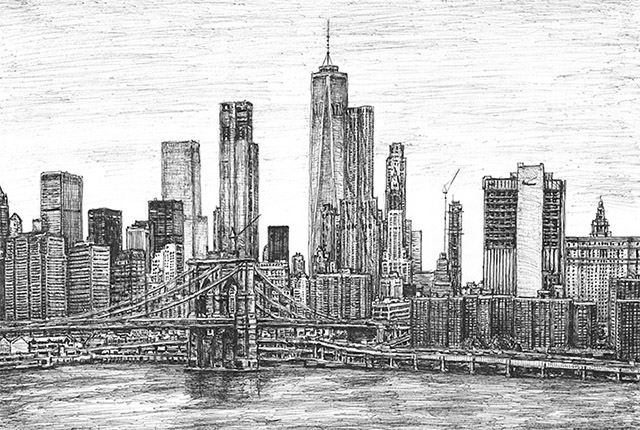 Brooklyn Bridge by Stephen Wiltshire