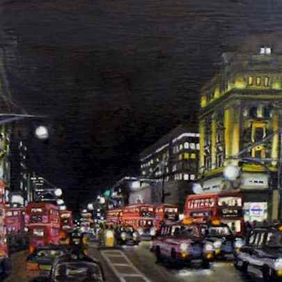 The Artwork Canvas > Oxford Circus at night