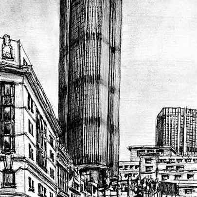The Artwork Natwest Tower print in A3