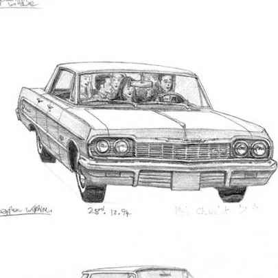1959-1964-1965 Chevy Impala - Original Drawings