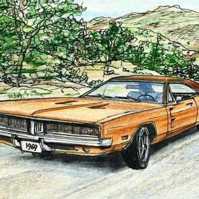 The Artwork 1969 Dodge Charger