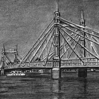 Albert Bridge London - Original Drawings