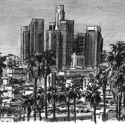 Los Angeles Skyline USA - Original Drawings