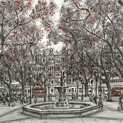Sloane square, London - Original artworks for sale