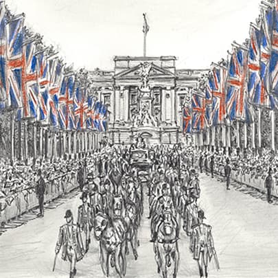 The Artwork Queens Platinum Jubilee at Pall Mall 2022