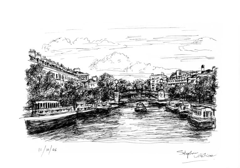 Little Venice - Original Drawings and Prints for Sale