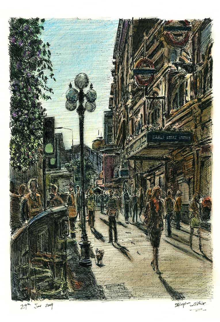 Earls Court, London - Original Drawings and Prints for Sale